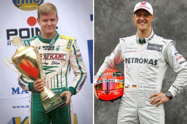O Michael Schumacher και ο γιος του, Μick