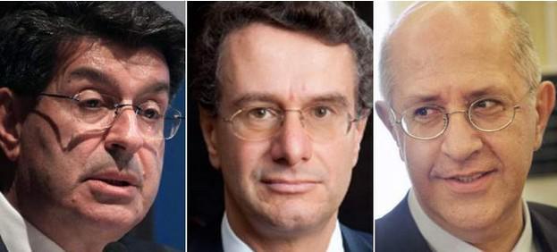 Θεόδωρος Φέσσας, πρόεδρος ΣΕΒ και οι αντιπρόεδροι Δημήτρης Παπαλεξόπουλος, Σπύρος Θεοδωρόπουλος.