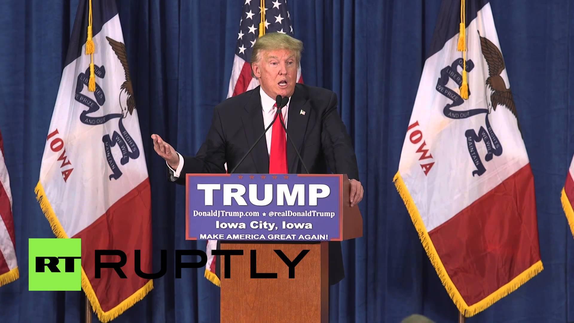 Heil Trumpler: Ντομάτες και αποδοκιμασίες στον υποψήφιο πρόεδρο (video)