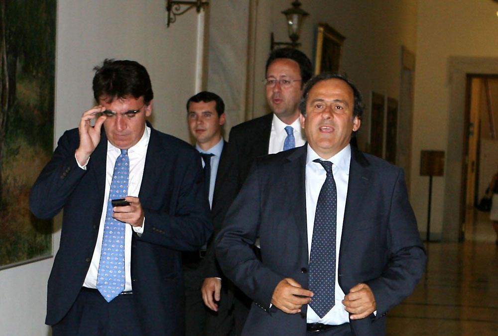 Θεόδωρος Θεοδωρίδης και Michel Platini