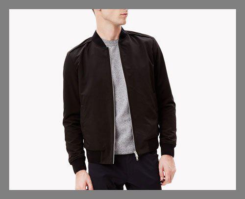 Theory Brant Slim Tech Bomber Jacket, $425