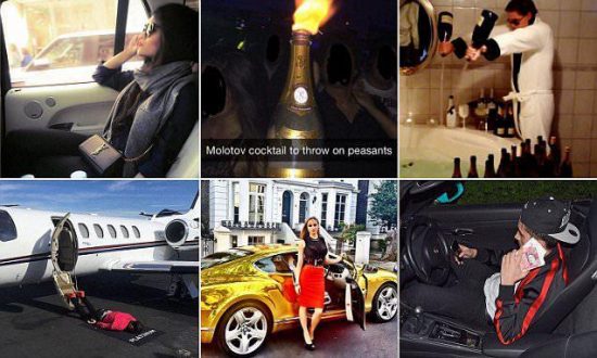 Ιδιωτικά τζετ, Rolls Royce, λουτρό σε σαμπάνια… η “κοινή” καθημερινότητα των πλουσιόπαιδων του Λονδίνου (photos-videos)