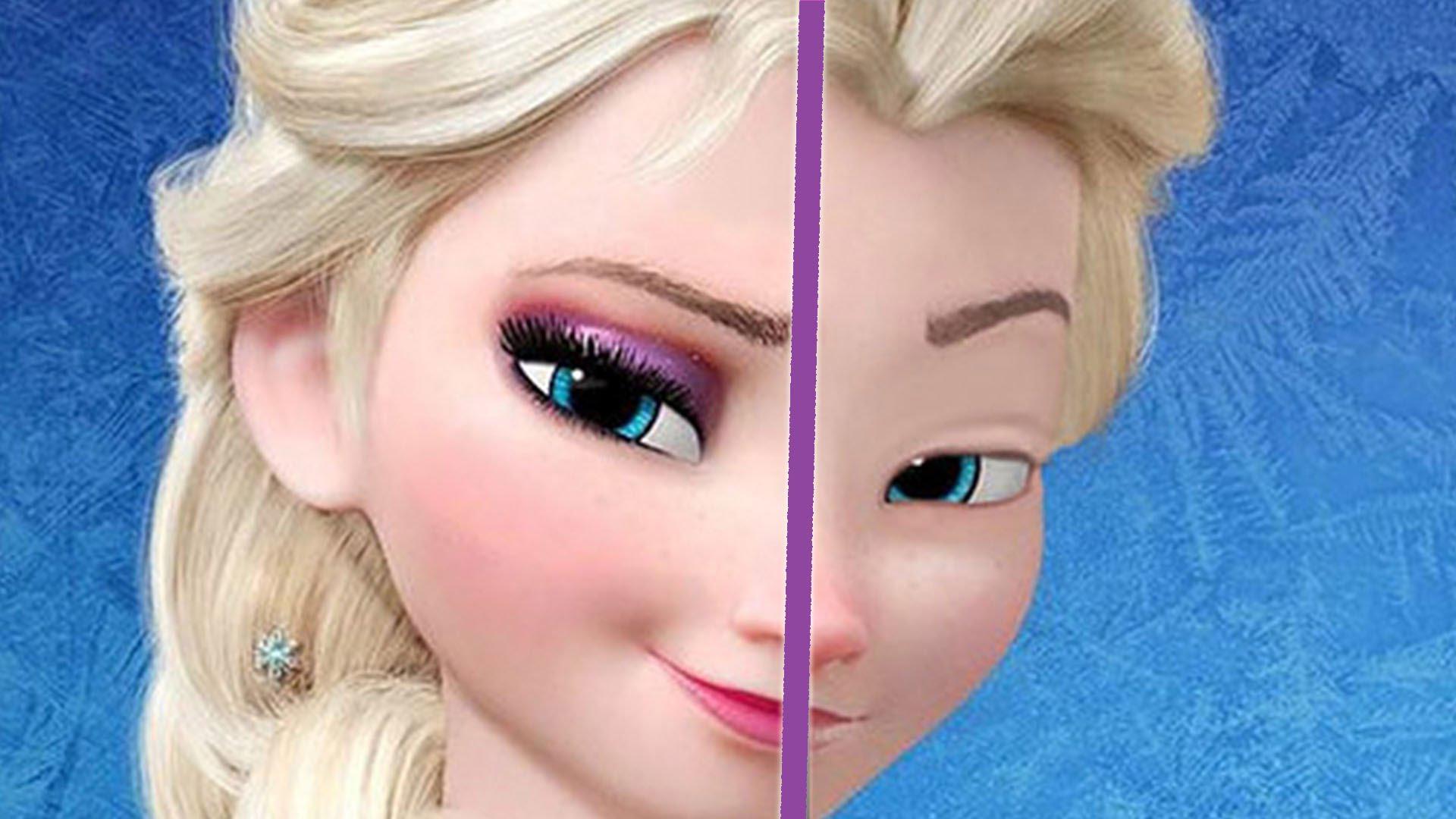 Έτσι θα ήταν οι πριγκίπισσες της Disney χωρίς το make up τους (Video)