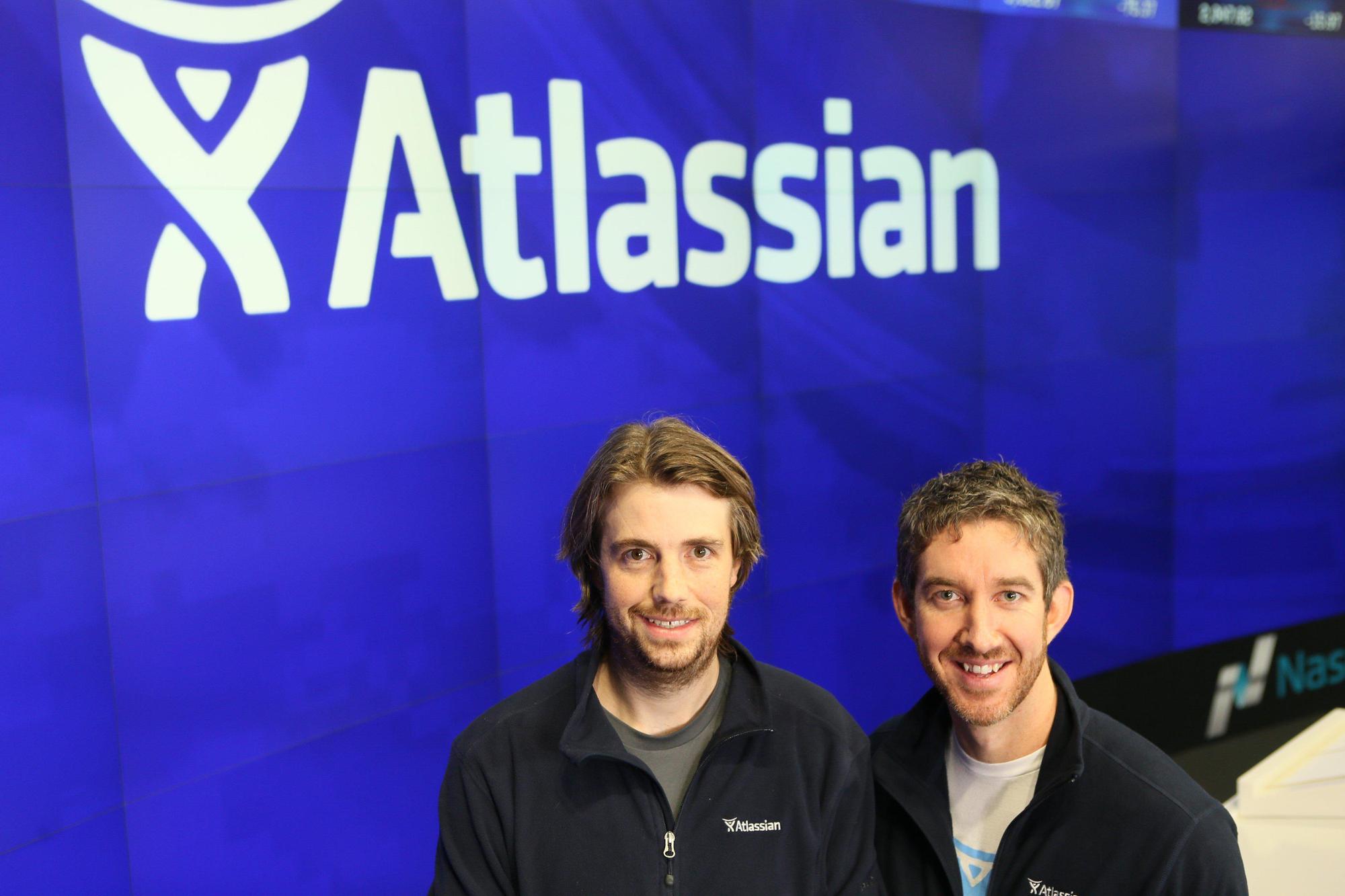 Οι συνιδρυτές της Atlassian, Mike Cannon-Brookes (αριστερά) και Scott Farquhar (δεξιά)