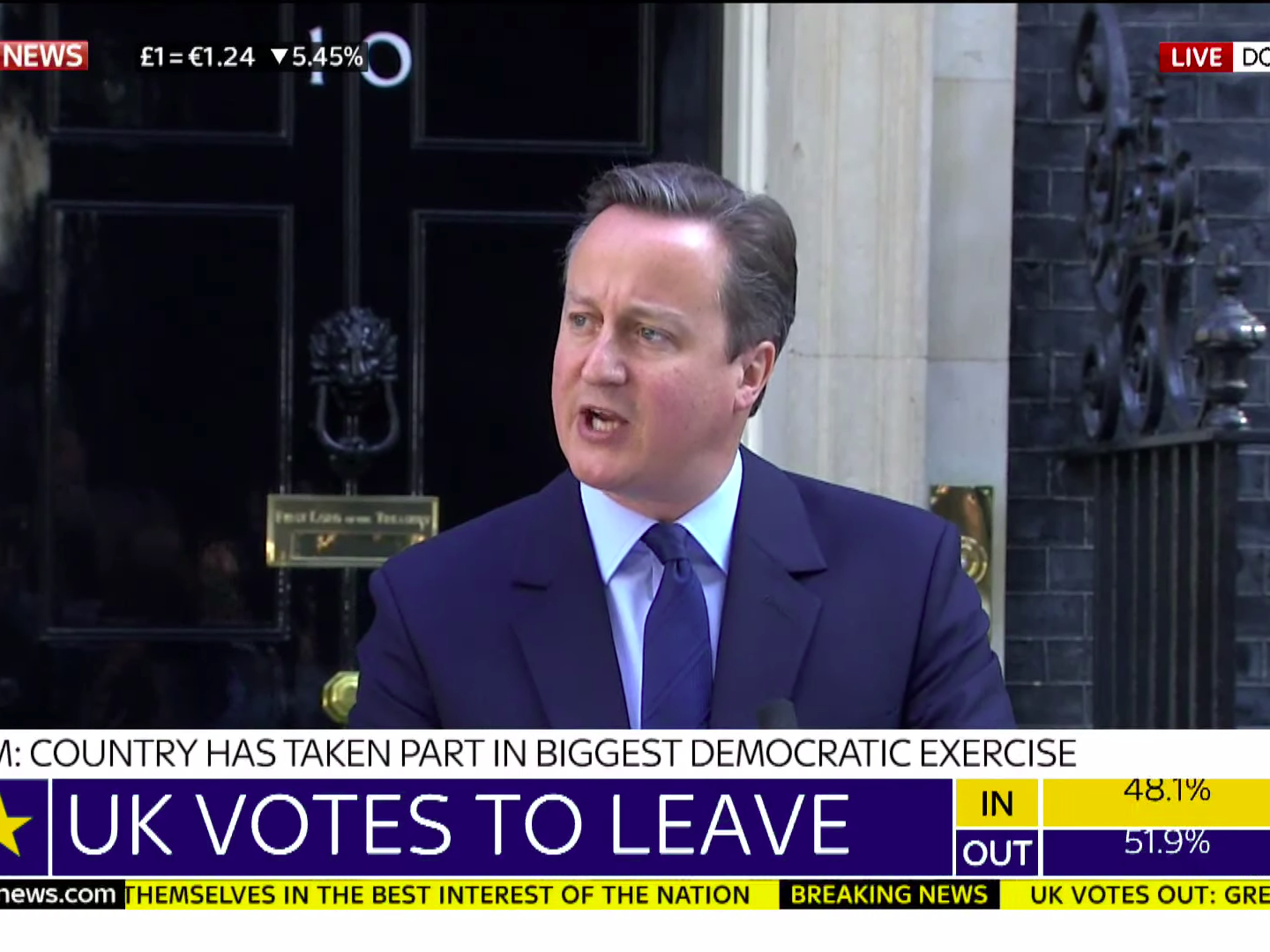 O Πρωθυπουργός David Cameron ανακοινώνει την Παρασκευή τα σχέδια παραίτησής του