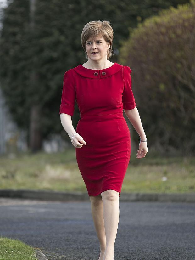 Scottish First Minister Nicola Sturgeon visit to Barnardo's in Kirkcaldy, Scotland, Britain - 18 Apr 2015