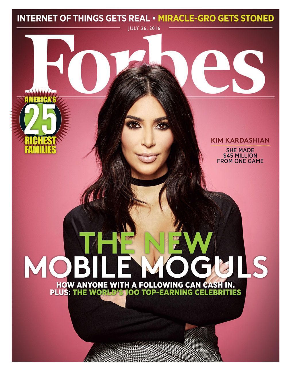 Το εξώφυλλο της Kim Kardashian στο Forbes