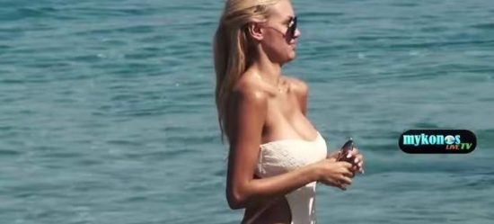 H σέξι πρωταγωνίστρια του spot της αιμοδοσίας προκαλεί εγκεφαλικά στην Ψαρρού της Μυκόνου