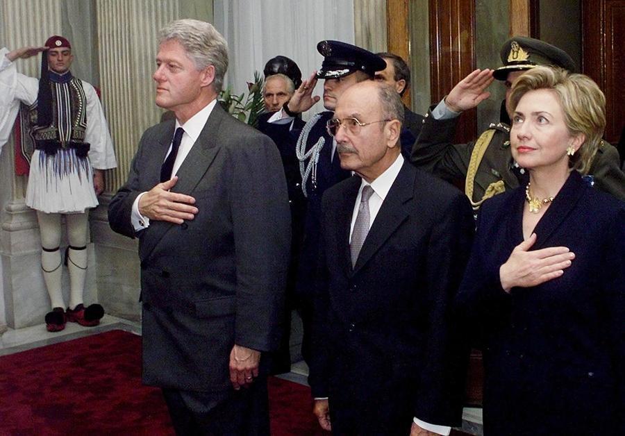 Bill Clinton - Κωστής Στεφανόπουλος - Hillary Clinton