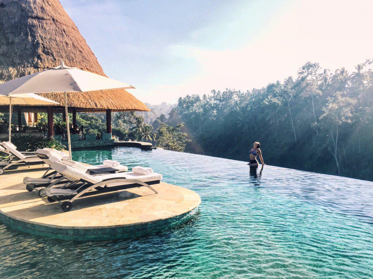 Η Elona στο Viceroy Ubud στο Μπαλί