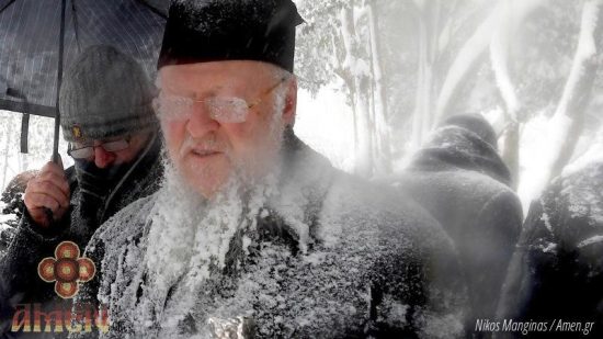 Η μέρα που πάγωσε ακόμα και ο …Πατριάρχης (pics)