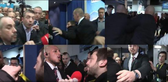 ΒΙΝΤΕΟ: Μπράβοι της Λεπέν “έδειραν” δημοσιογράφο σε… live μετάδοση! (video – pics)