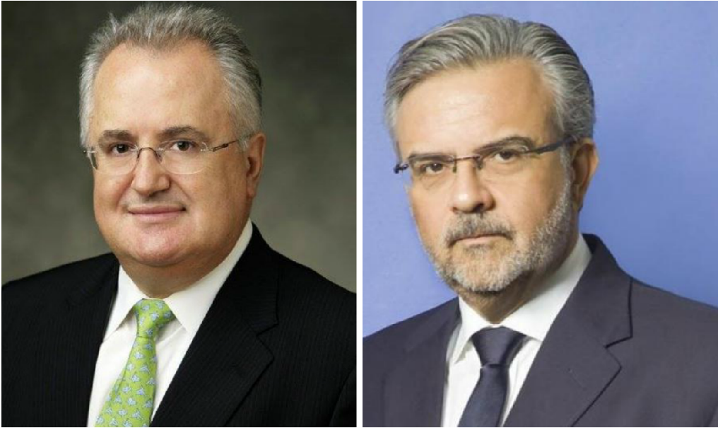 Γιώργος Χατζηνικολάου, πρόεδρος της Τράπεζας Πειραιώς/ Χρήστος Μεγάλου. Διευθύνων σύμβουλος Τρ. Πειραιώς