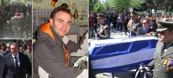 Θλίψη στην κηδεία του χειριστή του μοιραίου στρατιωτικού ελικοπτέρου που συνετρίβη στο Σαραντάπορο-Συγκλονίζει η χήρα του κυβερνήτη[εικόνες]