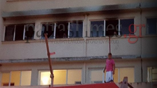 Φωτιά ξέσπασε σε ξενοδοχείο στην περιοχή Λόγγος, στο Αίγιο