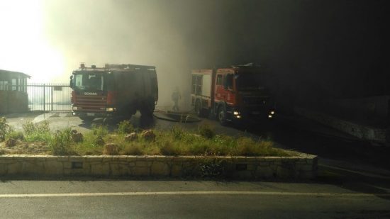 Καταστράφηκε ολοσχερώς το εργοστάσιο που τυλίχθηκε στις φλόγες στο Ηράκλειο
