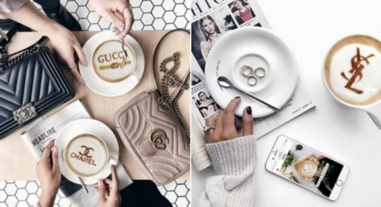 Τελευταία τρέλα στο Instagram: Latte με λογότυπα σχεδιαστών!