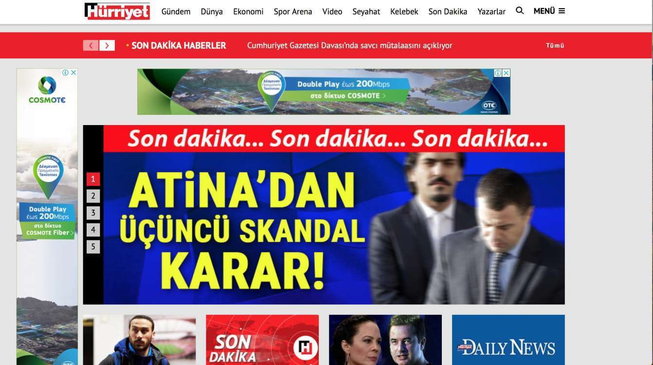 Η πρώτη αντίδραση της Τουρκίας μετά την απόρριψη αιτήματος για έκδοση των 8 στρατιωτικών