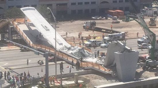 Τραγωδία στο Μαϊάμι: Κατέρρευσε πεζογέφυρα-Φόβοι για πολλούς νεκρούς
