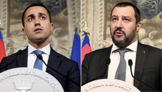 Οι ευρωσκεπτικιστές στην ηγεσία της Ιταλίας: «Ναι» των Πέντε Αστέρων στο συνασπισμό με τη Λέγκα