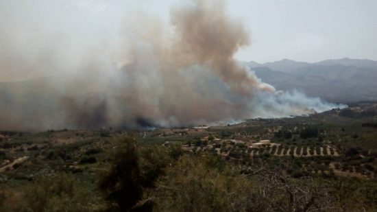 Μεγάλη φωτιά στα Χανιά – Καίγονται δασικές εκτάσεις (pics & video)