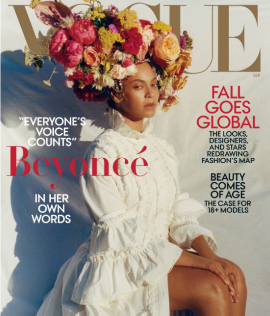 H Beyonce ποζάρει για το ιστορικό τεύχος Σεπτεμβρίου της Vogue