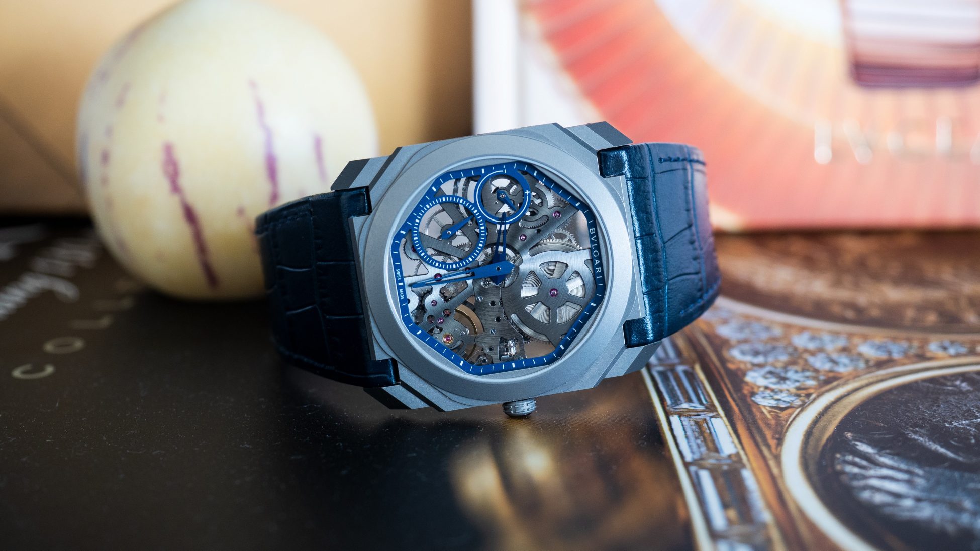 Αυτό είναι το μοναδικά λεπτό Octo Finissimo Skeleton Power Reserve