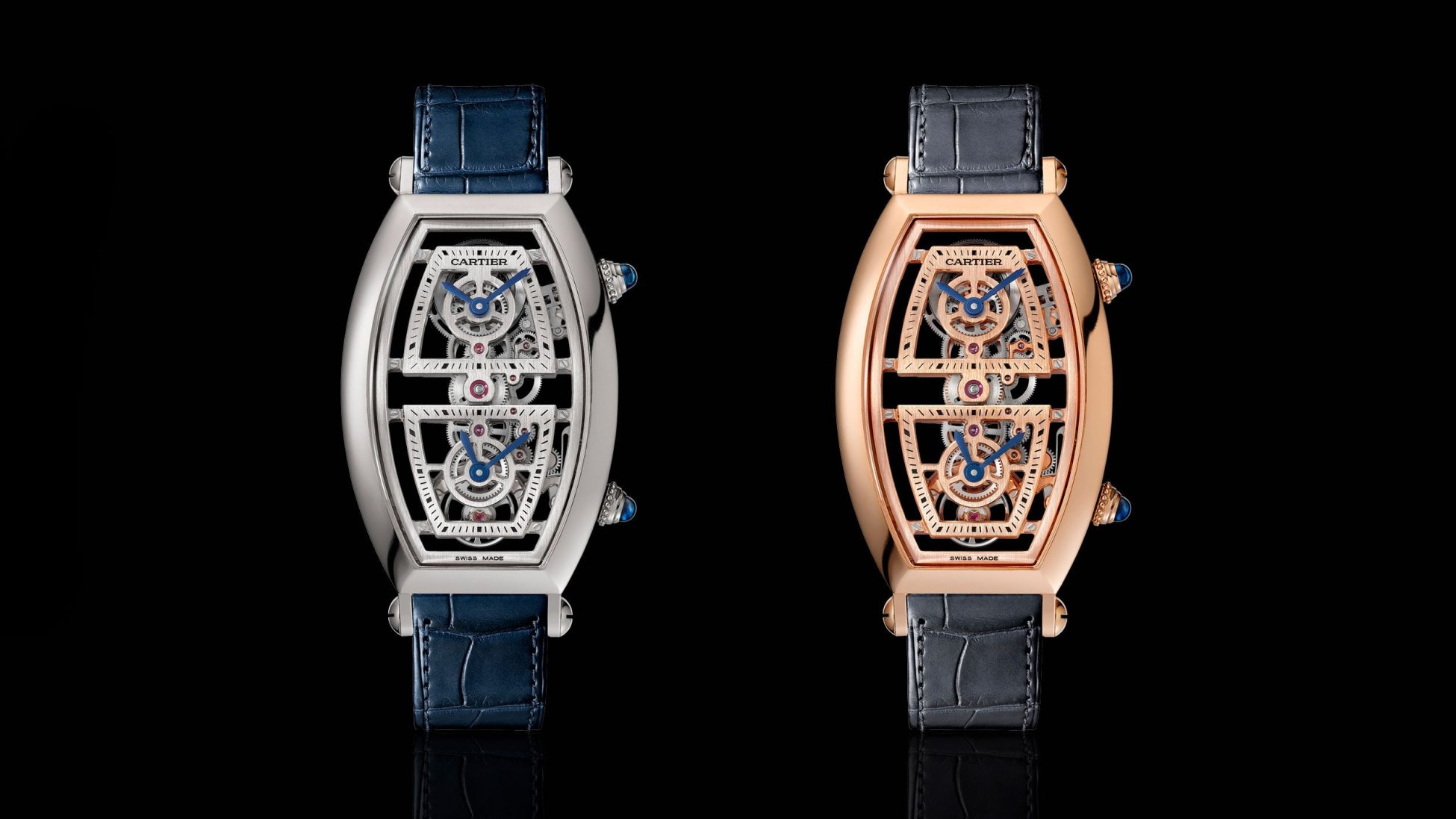 Μια πρώτη ματιά στα Cartier Privé Tonneau XL Skeleton Dual Time