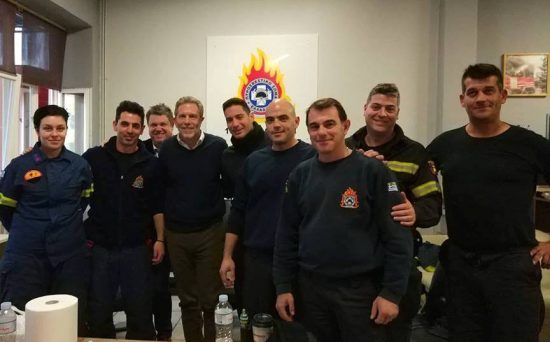 Στο Αρχηγείο Πυροσβεστικού Σώματος την ημέρα των Χριστουγέννων ο Παύλος Γερουλάνος