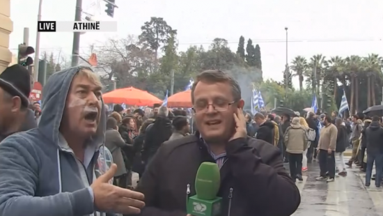 Viral video: «Τα άκουσε» ο Αλβανός δημοσιογράφος που τον πέρασαν για Σκοπιανό