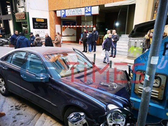 Καρέ – καρέ η τρελή πορεία Ι.Χ. στο κέντρο της Θεσσαλονίκης (video)