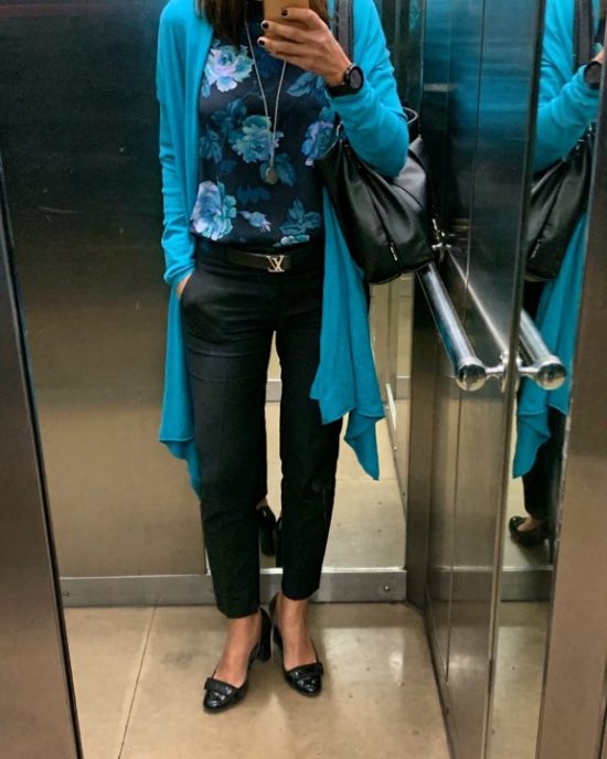 Executive look of  the day: Bright color, busy day