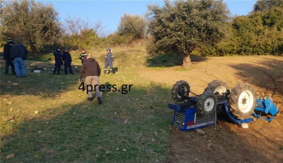 Νεκρός 58χρονος στην Πάτρα που καταπλακώθηκε από το τρακτέρ του