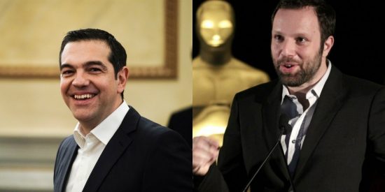 Ο Αλέξης Τσίπρας δίνει συγχαρητήρια στον Γιώργο Λάνθιμο