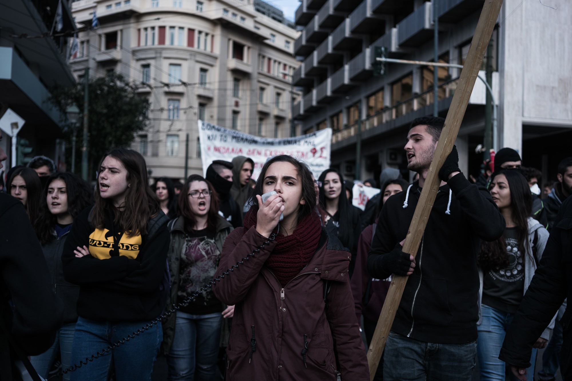 Επεισόδια με μολότοφ στη μαθητική πορεία (pic)