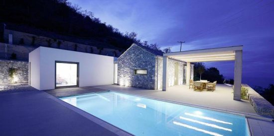 Villa Melana: Ένα minimal εξοχικό στους πρόποδες του Πάρνωνα (19 pics)