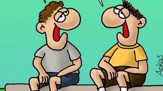 Ο Αρκάς ξαναχτυπά με νέα σκίτσα για τις γλωσσικές ικανότητες του Τσίπρα