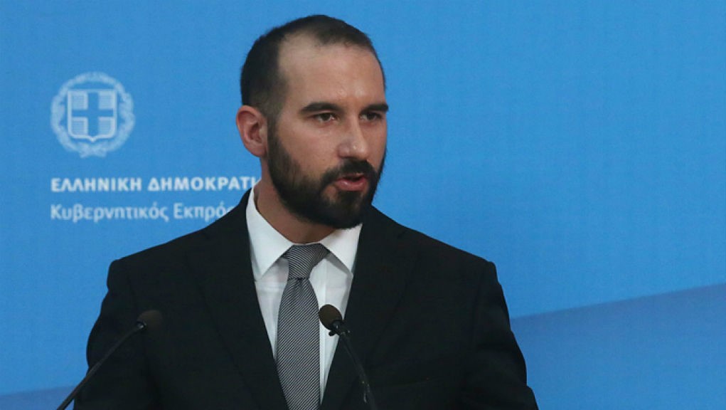 Ο Δημήτρης Τζανακόπουλος, γραμματέας της Κεντρικής Επιτροπής του κόμματος της αξιωματικής αντιπολίτευσης