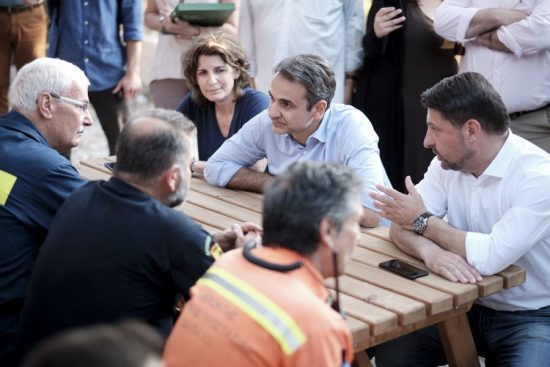Mητσοτάκης: Στις πρώτες προτεραιότητες η ανασυγκρότηση της Πολιτικής Προστασίας