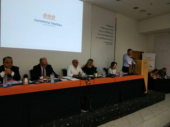 Παγκρήτια Τράπεζα: Στόχοι για χορήγηση νέων δανείων ύψους €100 εκατ. το 2019