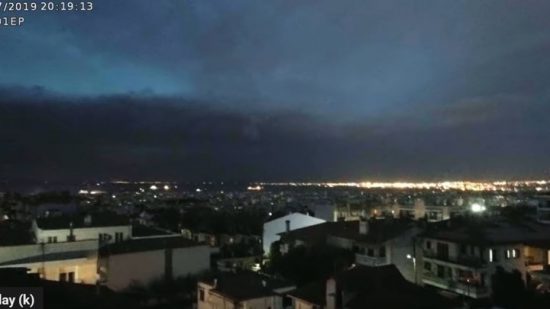 Η κακοκαιρία που έπληξε τη Βόρεια Ελλάδα σε δύο timelapse video