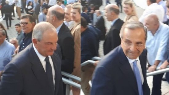 Υποδέχθηκαν με χειροκροτήματα Καραμανλή-Σαμαρά στο Βελλίδειο (video)