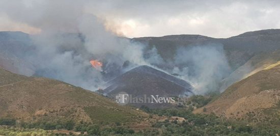 Μεγάλη φωτιά στον Πλατανιά Χανίων