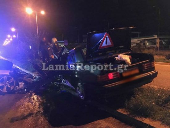 Λαμία: Βίντεο-σοκ από τη σύγκρουση που στοίχισε τη ζωή σε 37χρονο πατέρα
