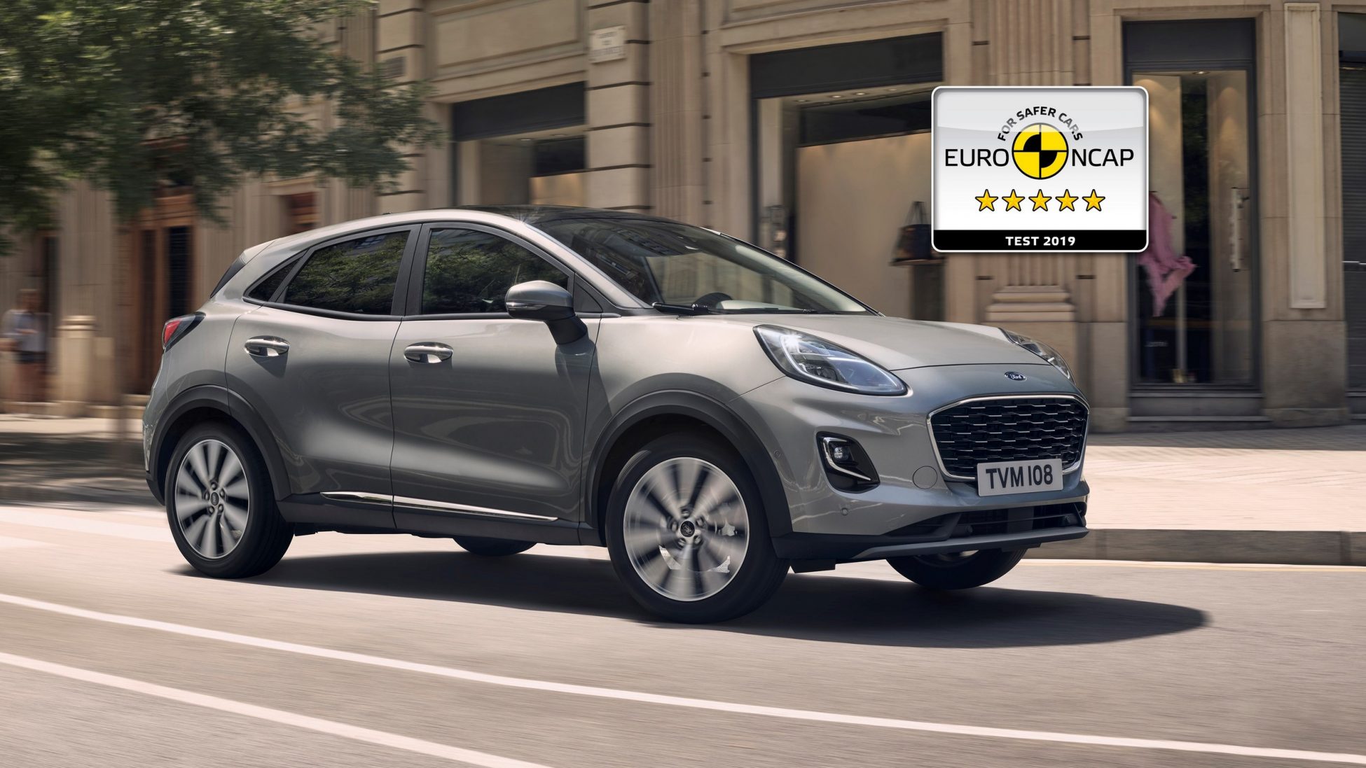 Νέο Ford Puma: Πέντε αστέρια από το Euro NCAP στον τομέα της ασφάλειας.