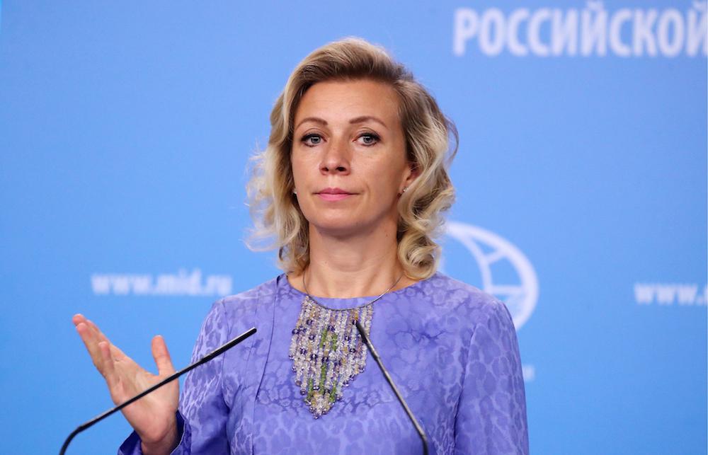 Η επίσημη εκπρόσωπος του ρωσικού υπουργείου Εξωτερικών Μαρία Ζαχάροβα.