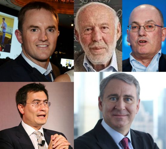 Αυτοί είναι οι πέντε διαχειριστές hedge fund που κέρδισαν πέρυσι πάνω από 1 δισ. δολάρια έκαστος