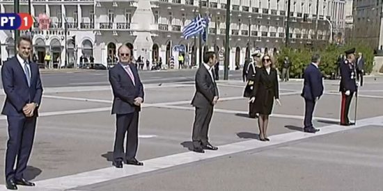 Μια διαφορετική 25η Μαρτίου: Πτήσεις μαχητικών και κατάθεση στεφάνων στην άδεια Αθήνα