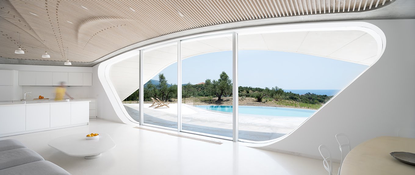 Villa Ypsilon: Μια ξεχωριστή κατοικία με σύγχρονο design μέσα σε ελαιώνα