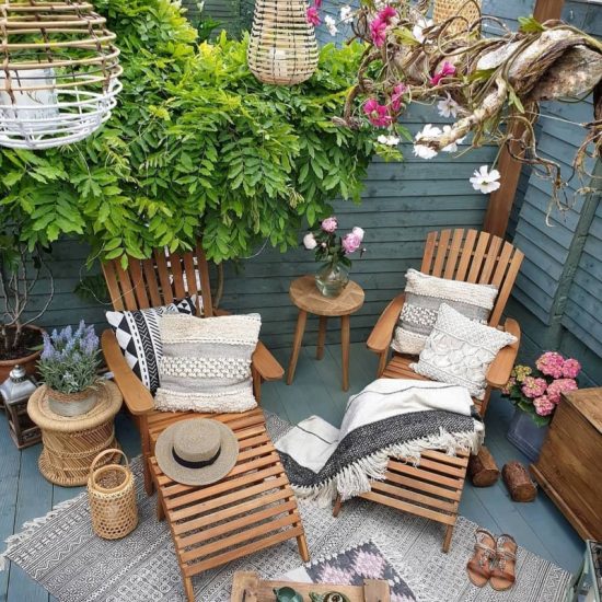 Ιδέες διακόσμησης για μία boho αυλή